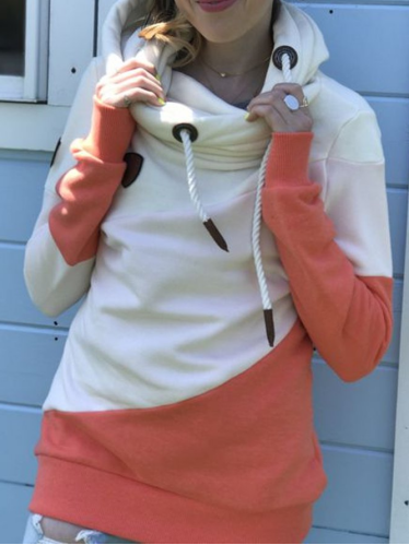 Multicolor Long Sleeve Hoodie Sweatshirts
