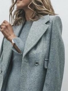 Plain urban casual suit coat