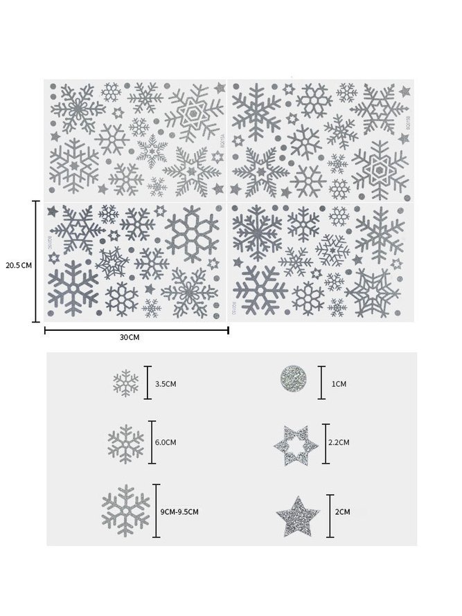 DIY Christmas Snowflake Wall Sticker Window Decal Glass Decoration
