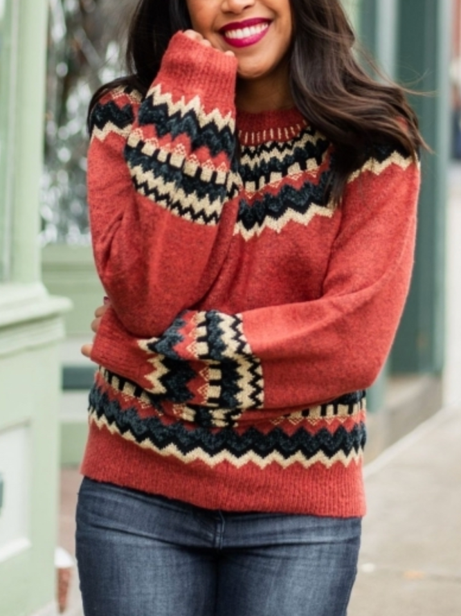 Loose Boho Ethnic Wool/Knitting Sweater