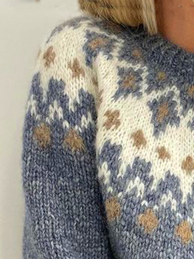Boho Yarn/Wool Yarn Loose Sweater