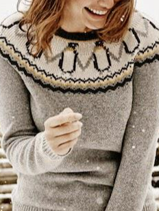 Casual Wool/Knitting Animal Sweater