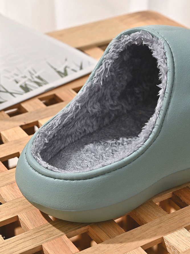 Plus Size Warm Lined EVA Slippers
