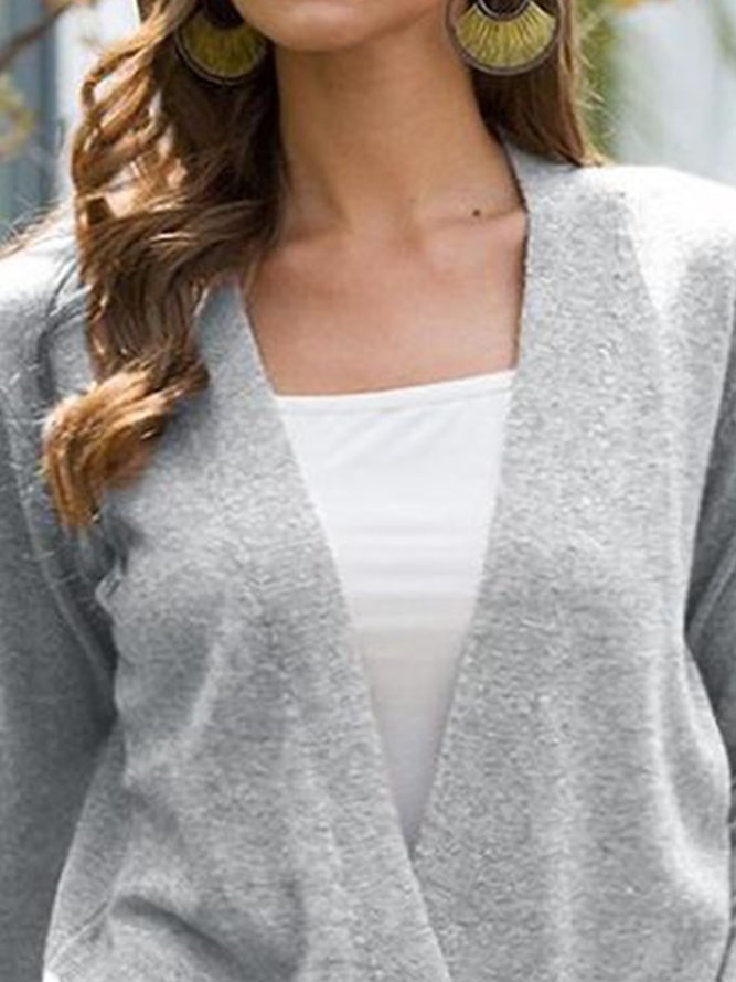 V Neck Casual Cross Sweater