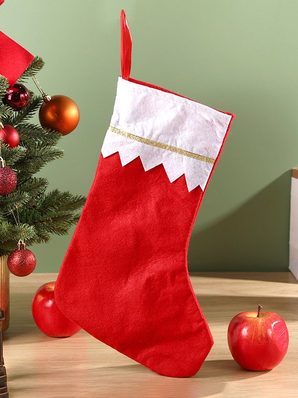 Christmas Candy Socks Red Christmas Socks Christmas Children's Gift Socks Gift Bag Pendant Holiday Decorations