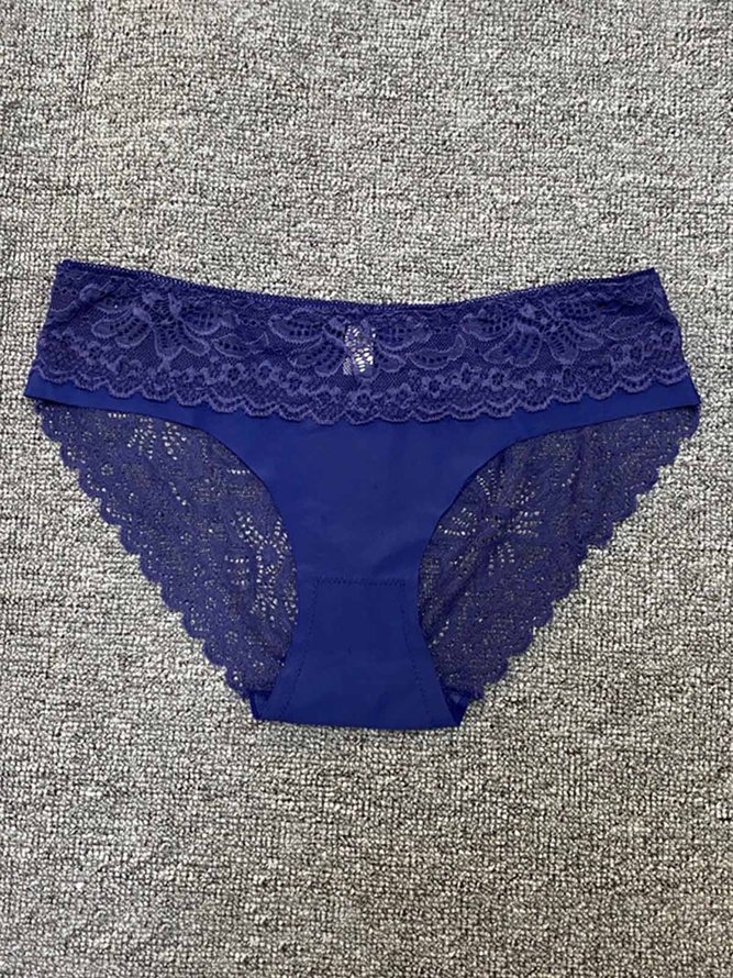 Sexy Lace Breathable Brief Plus Size