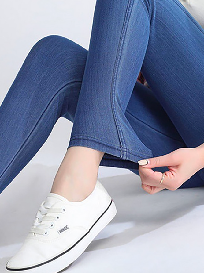 Regular Fit Elastic Legging Jeans