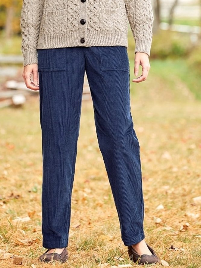 Wide-Wale Corduroy Pull-On Pant