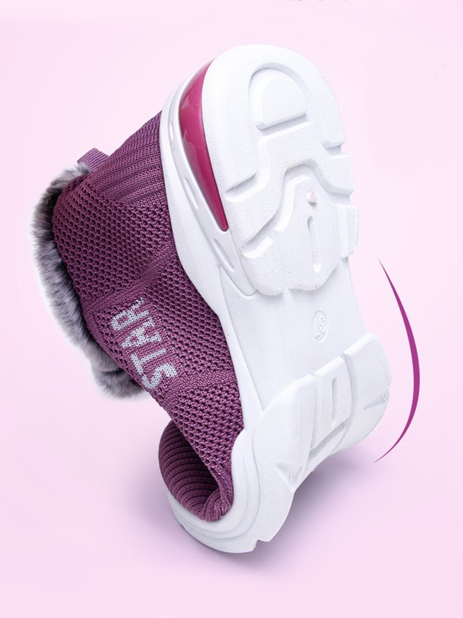 Plush Warm Lightweight Non-Slip Outdoor Sneakers