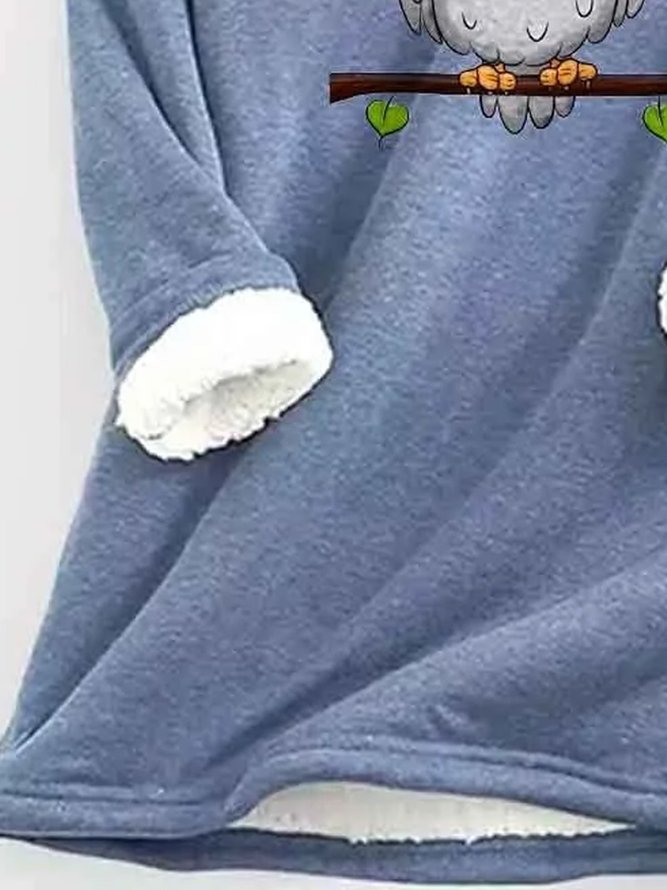 Casual Wool/Knitting Animal Sweatshirt