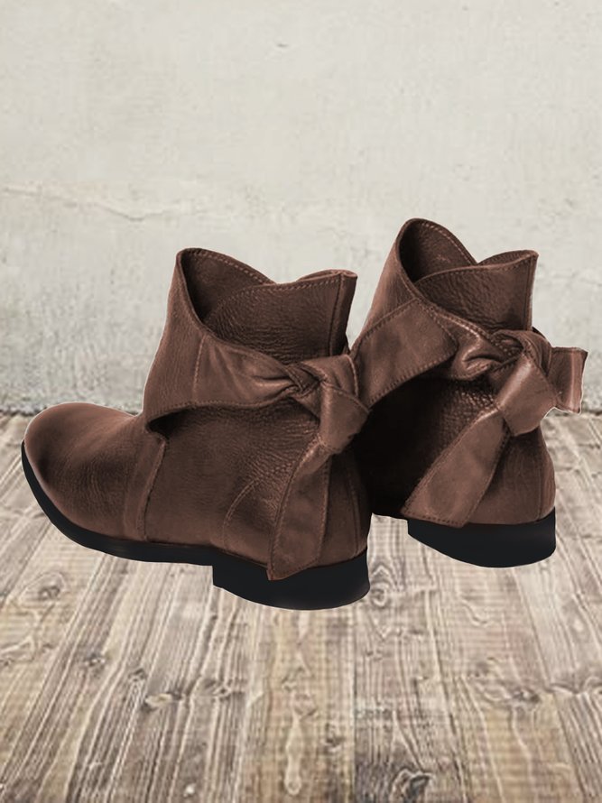 Vintage and Distressed Knotted Booties