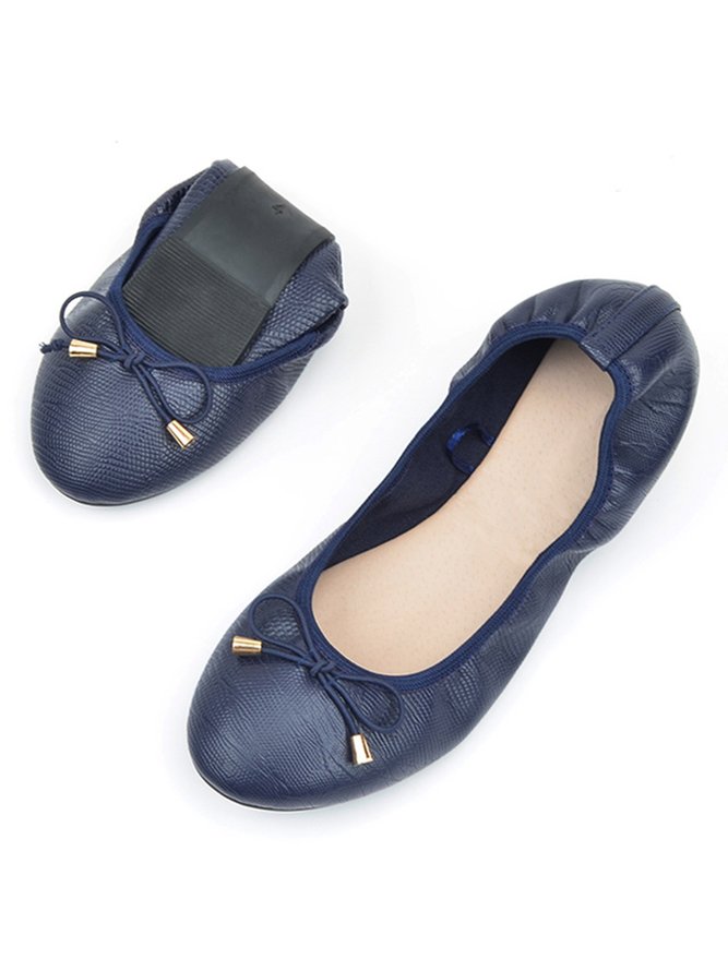 Retro Bow Comfortable Soft Shallow Shoes