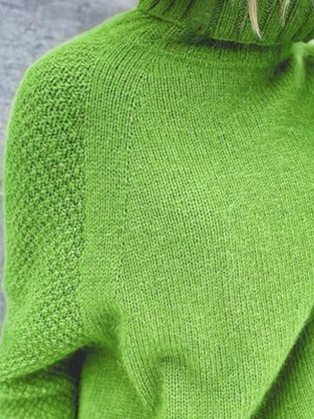 Casual Loose Turtleneck Sweater tunic