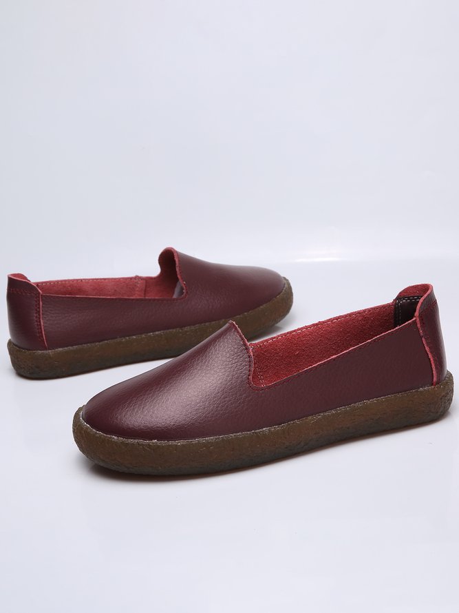 Solid Color Soft Sole Casual Shoes