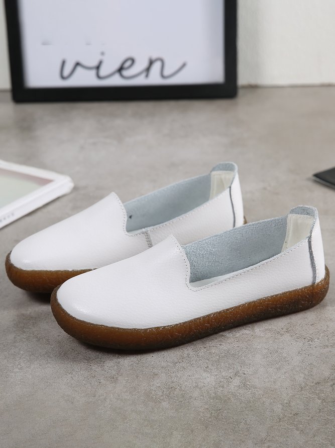 Solid Color Soft Sole Casual Shoes