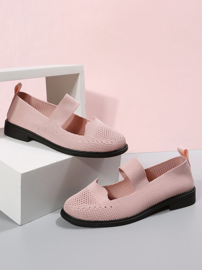 Casual Breathable Mesh Fabric Mary Jane Shoes