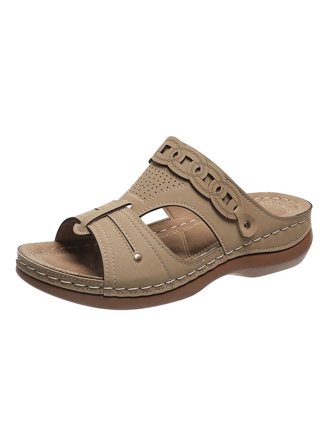 Retro Hollow Breathable Casual Sandals