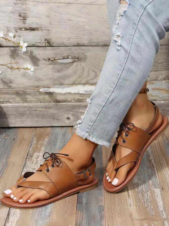 Vintage Flip Flop Roman Sandals