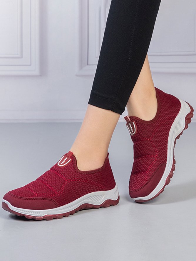 Comfortable Lightweight Breathable Lace-Up Sneakers