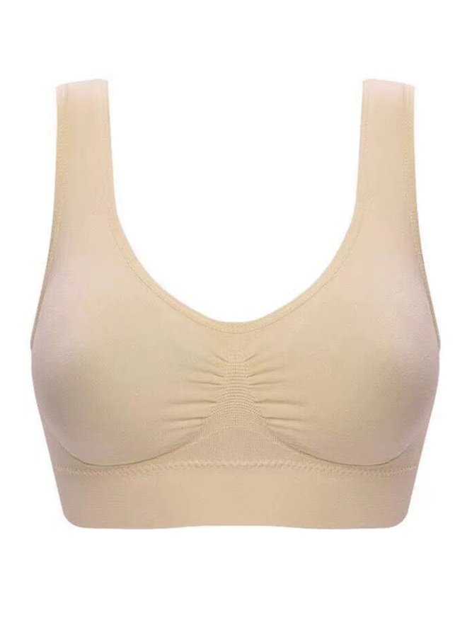 Push Up Breathable Soft Seamless Sports Bra Plus Size