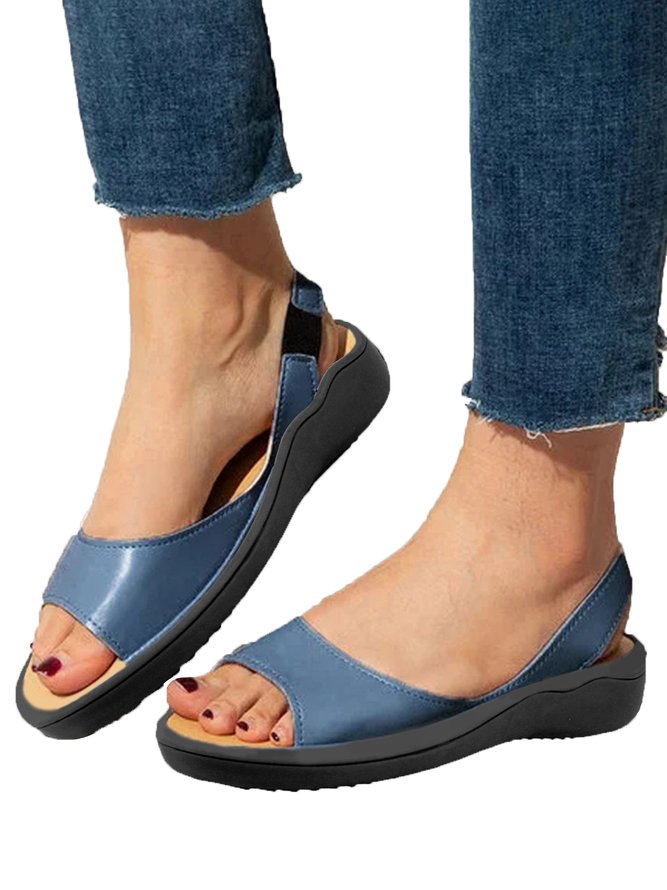 Comfort Soft Sole Blue Sandals