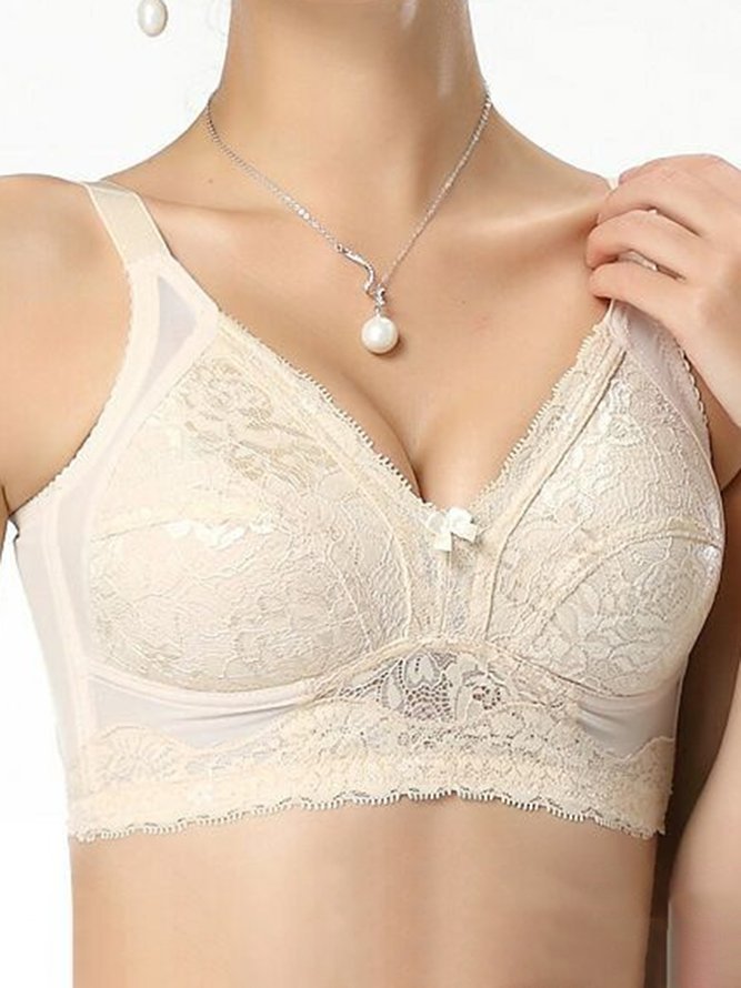 Soft and Comfortable Lace Wireless Cotton Bra