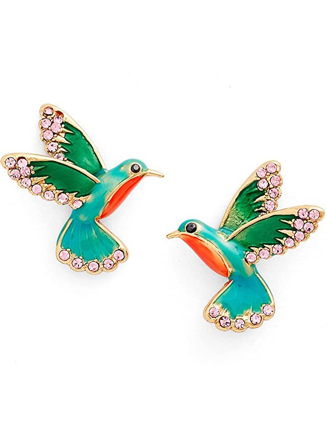 Casual Hummingbird Stud Earrings