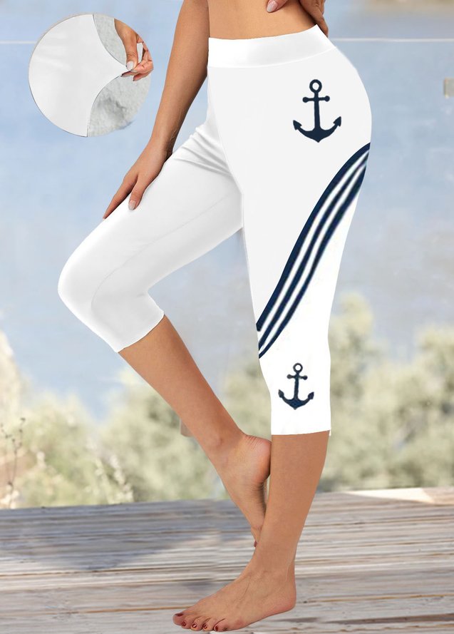 Anchor Tight Knitted Casual Leggings
