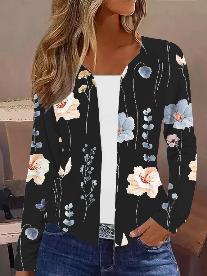 Women's Floral Long Sleeve Kimono Casual Cardigans