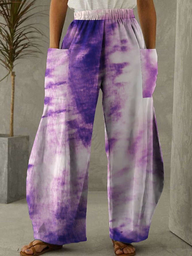 Printing Loose Ethnic Ombre Pants