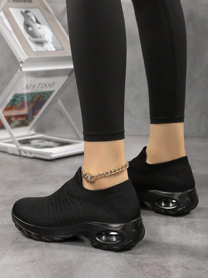 Women Minimalist Air Cushion Breathable Outdoor Slip On Sneakers