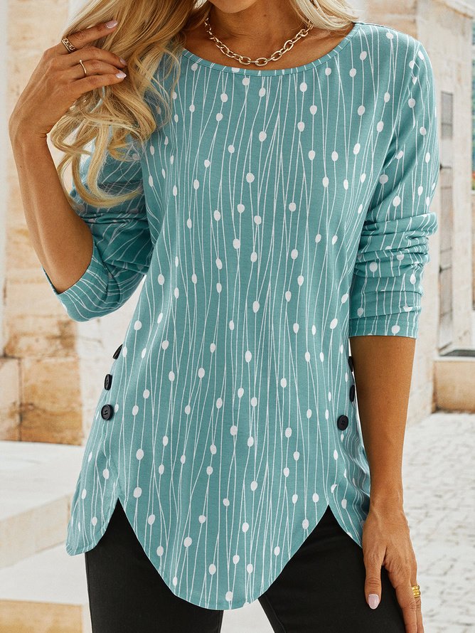 Casual Jersey Blouse