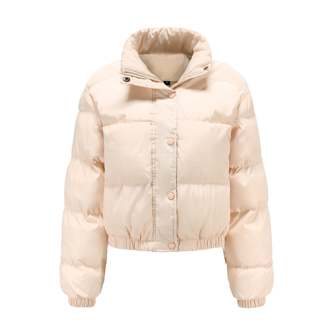 Others Plain Fluff/Granular Fleece Fabric Casual Padded Jacket