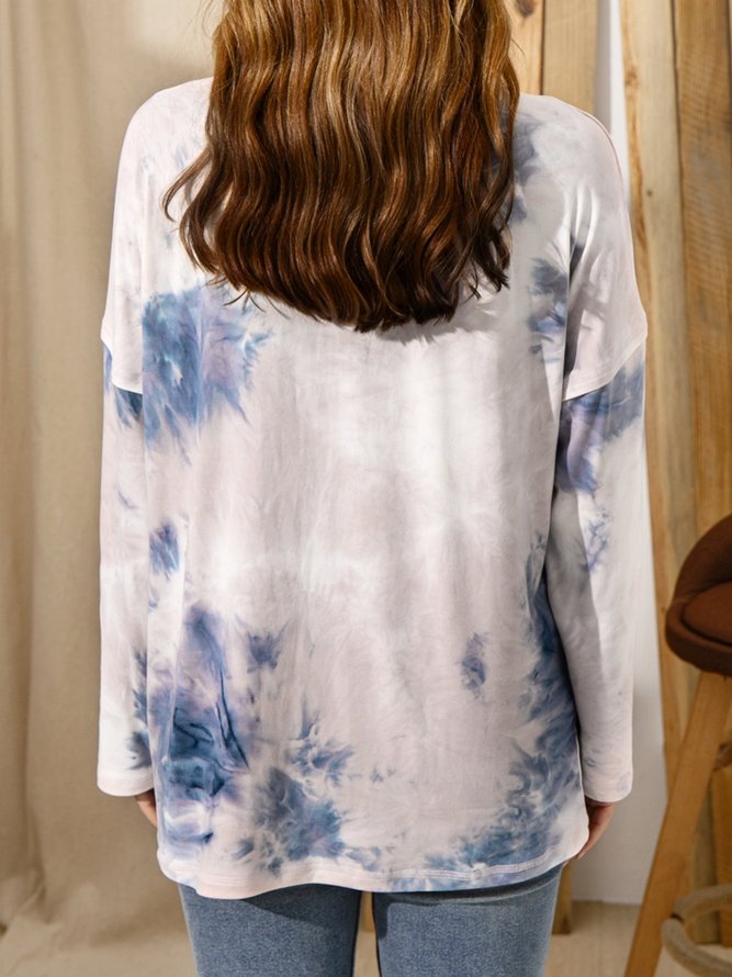 Tie-Dyed Casual Top
