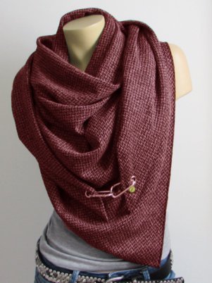 Solid Casual Cotton-Blend Scarf