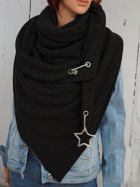 Cotton-Blend Casual Scarf