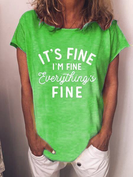 I am fine T-shirt