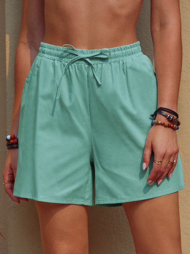 ANNIECLOTH Casual Lace-Up Shorts