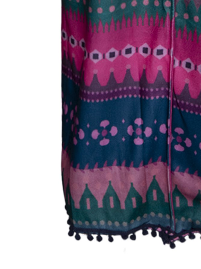 Tribal Women Knitted Cardigans With Hoodie