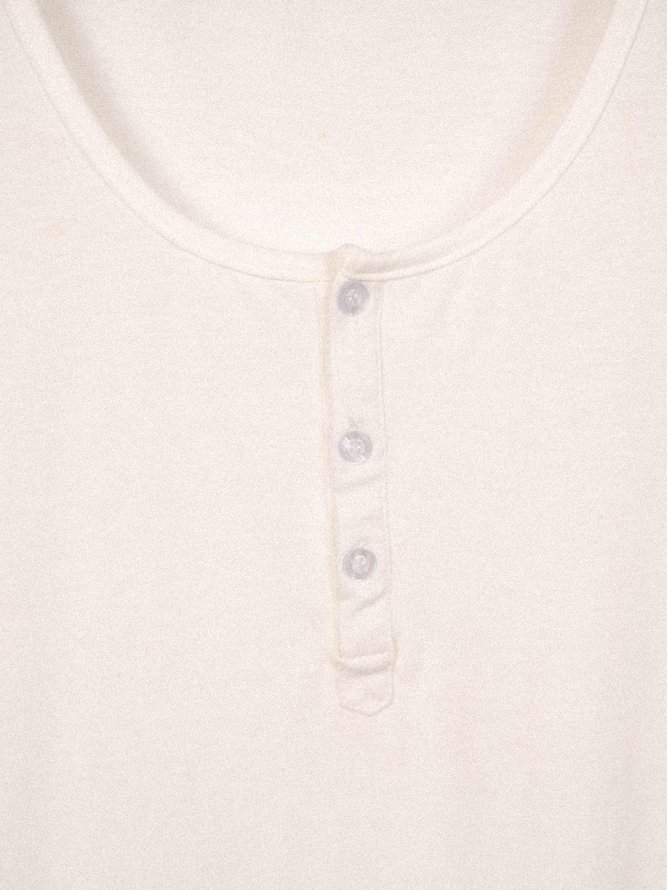 Short Sleeve Casual Plain T-shirt