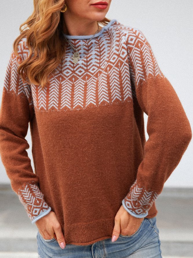 Tribal Casual Turtleneck Sweater