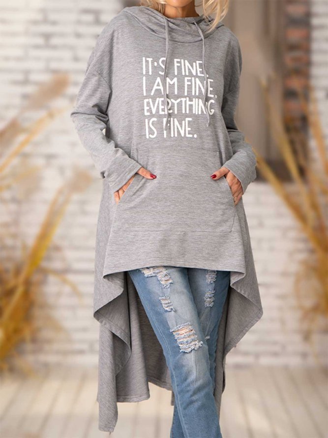 Everything Is Fine Casual Long Sleeve T-shirt