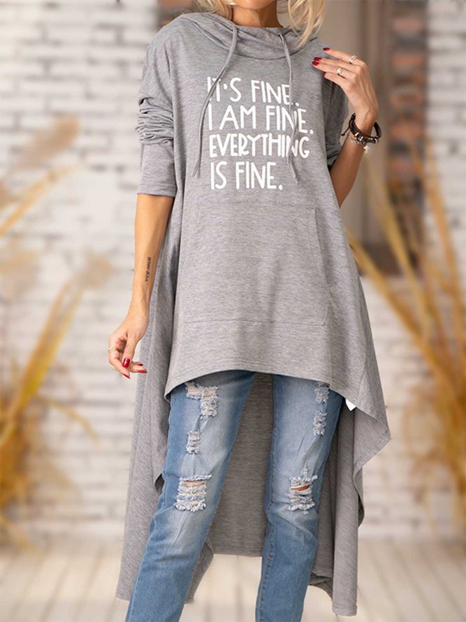 Everything Is Fine Casual Long Sleeve T-shirt