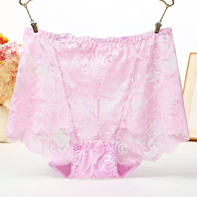 High Waist Floral Embroidered Sexy Lace Panties For Women