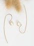 Womens Pear Vintage Simple Earrings