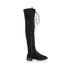 Women Knee-High Low Heel Lace-Up Martin Boots
