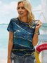 Ombre Casual Short Sleeve T-Shirt