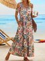 Floral Vacation Short Sleeve Knit Dress