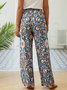 Ethnic Cotton-Blend Casual Casual Pants