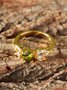 Emerald Zircon Diamond Ring Wedding Engagement Ring
